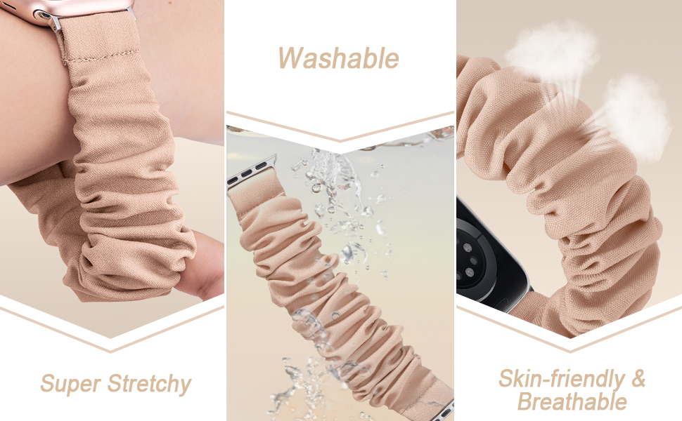Scrunchie apple watch band
