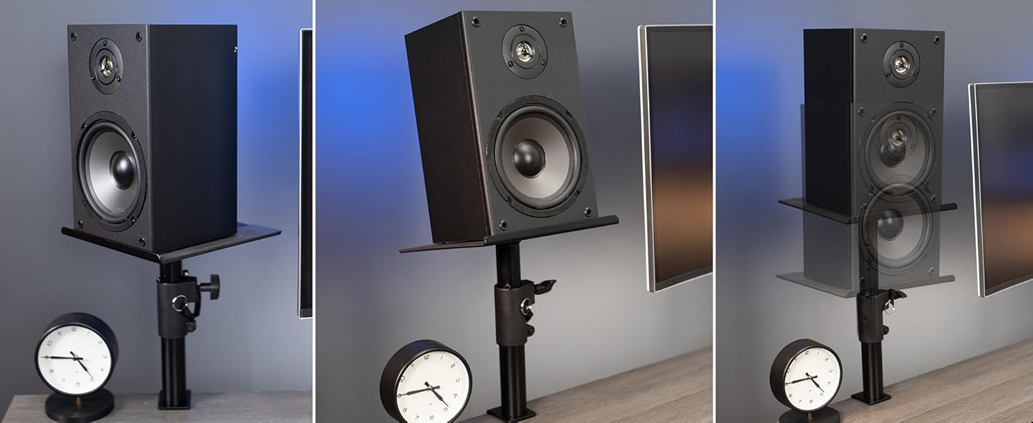 VIVO Clampon Speaker Stand Desk Mount Set, 10 x 9 inch