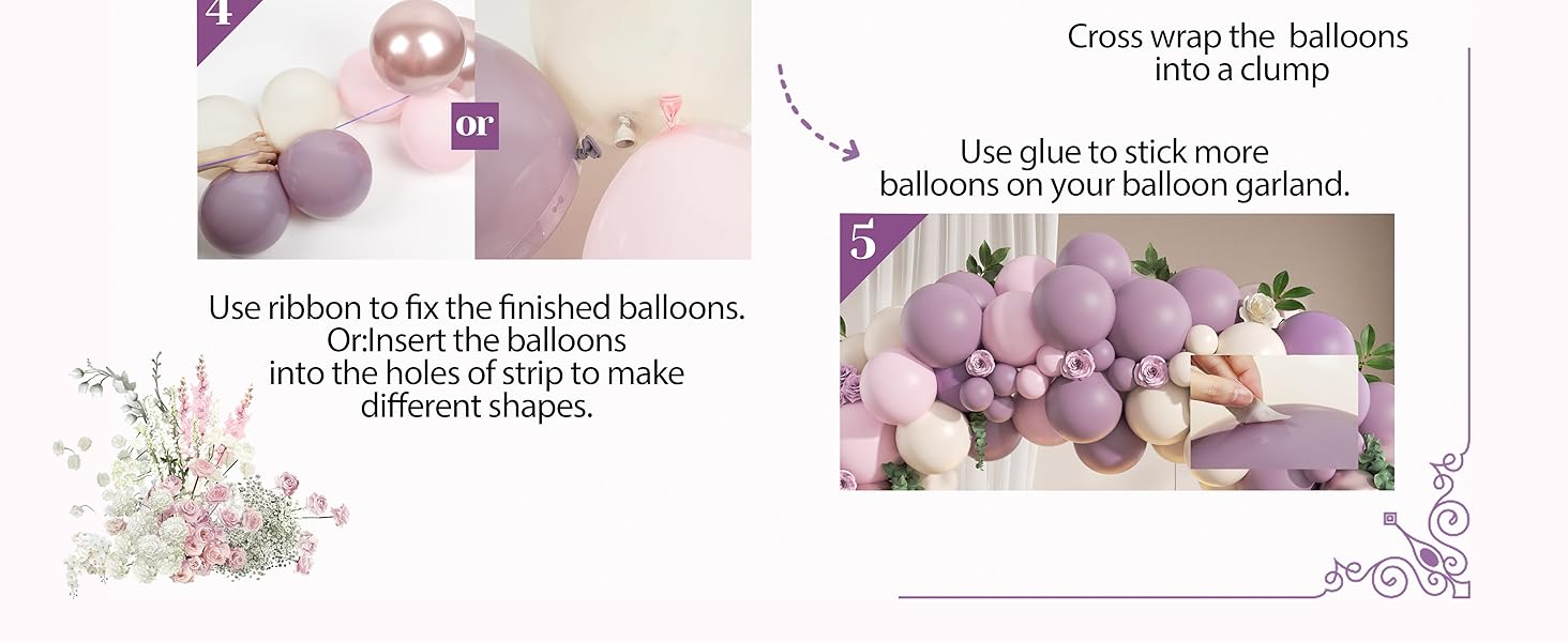 purple balloons