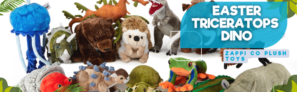 Zappi easter egg dinosaur plush