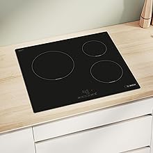 Tres zonas de cocción