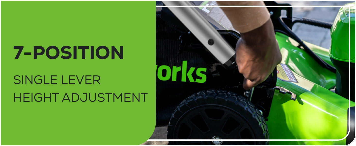 ADJUSTABLE CUTTING HEIGHT