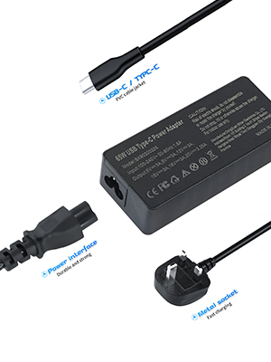 65W Laptop Charger for Lenovo E15 E14 Chromebook 100E 300E S330 C330 C340-11 TYPE-C AC Adapter