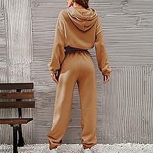 Zweiteiler Hausanzug Frauen Crop