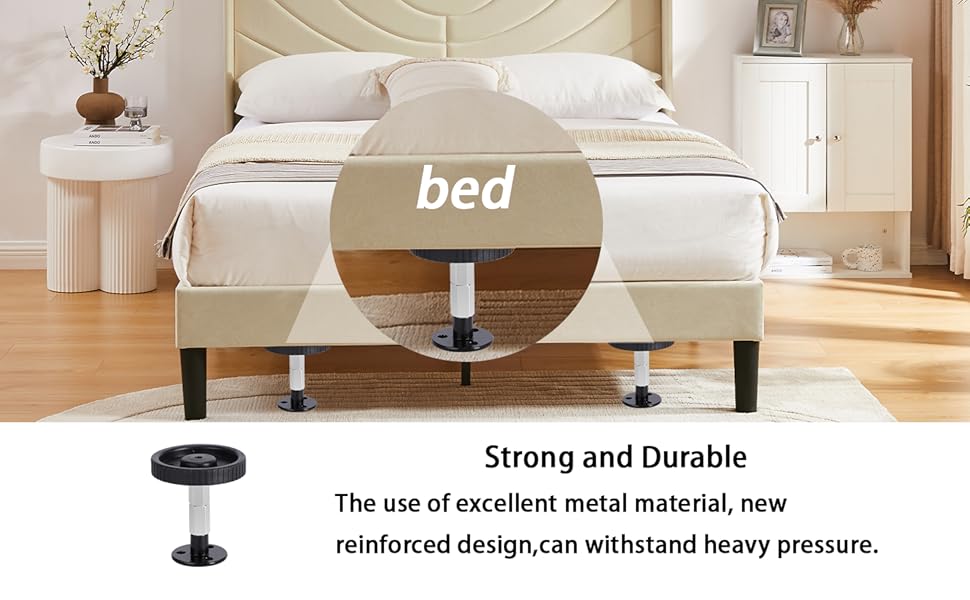Katkuca Adjustable Threaded Bed Frame AntiShake Tool for Bed, Headboard stoppers