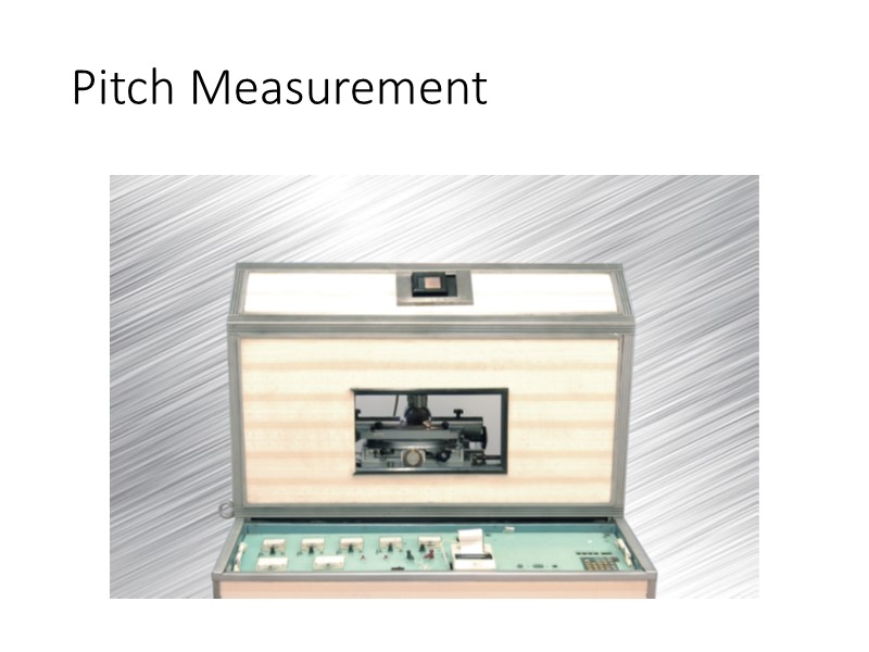 Pitch Measurement
