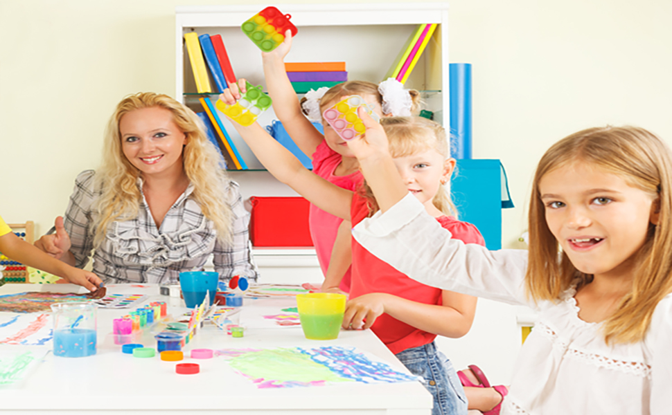 180PCS Fidget Toys Bulk Kids Party Favors, Mini Pop Fidget