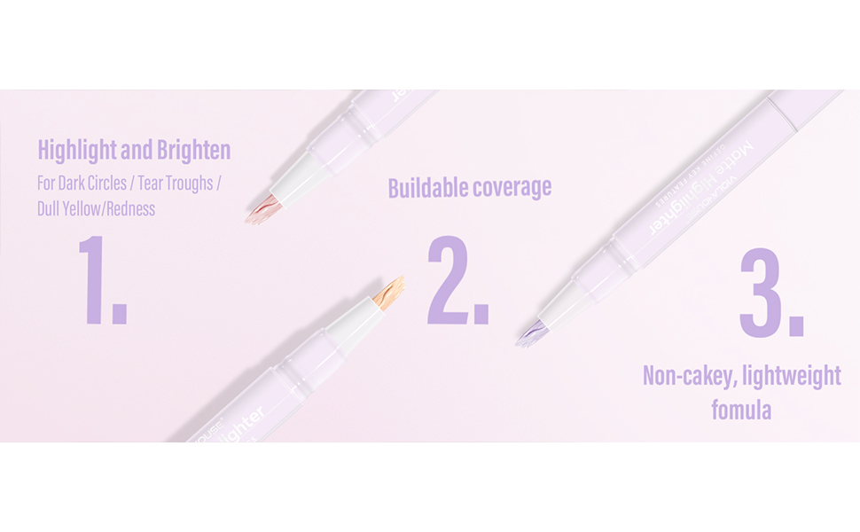 NALACAL Liquid Highlighter Makeup Pen, Matte Highlighter for Face Brightening, Natural Brightening Cushion Blush Stick Fine Matte for Women (Pink, 5ml) 8 Natural Brightening Cushion Blush Stick Fine Matte for Women