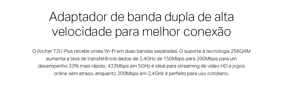 Adaptador de alta velocidade para melhor conexão
