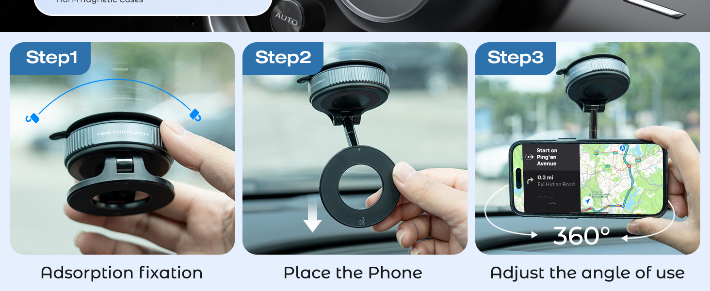 vacuum magnetic phone stand