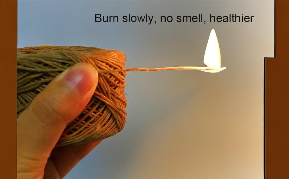 400 ft Hemp Candle Wick 2 Spools 100 Organic Hemp Wick