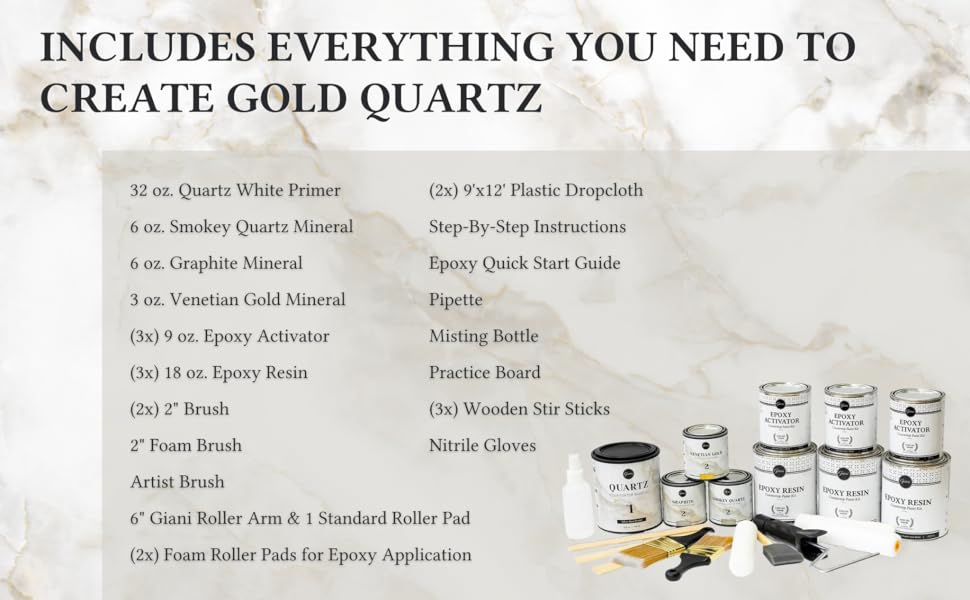 Venetian Gold Kit Contents