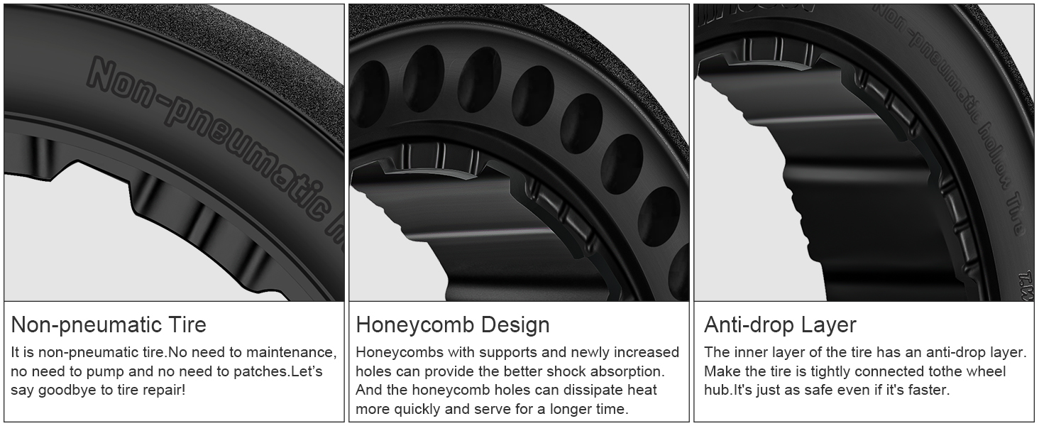 10-2.75 Quick Release Drift Tires for Ninebot Gokart Pro/Pro 2