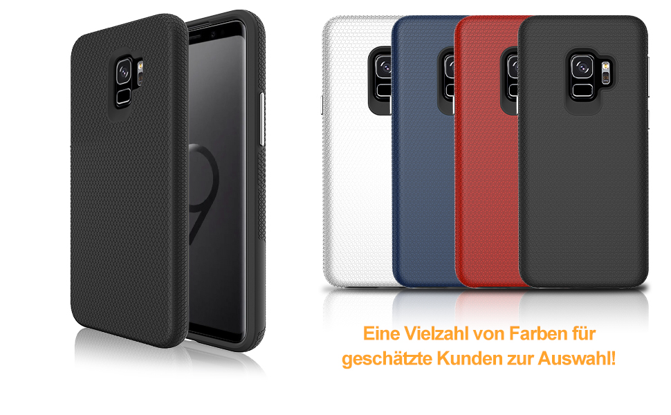 Handyhülle für Samsung Galaxy S9 Hülle mit Panzerglas Schutzfolie ...
