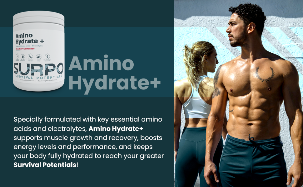 BCAAS Amino Acids Electrolytes Powder BCAA Energy Drink for Hydration EAA with Electrolyte