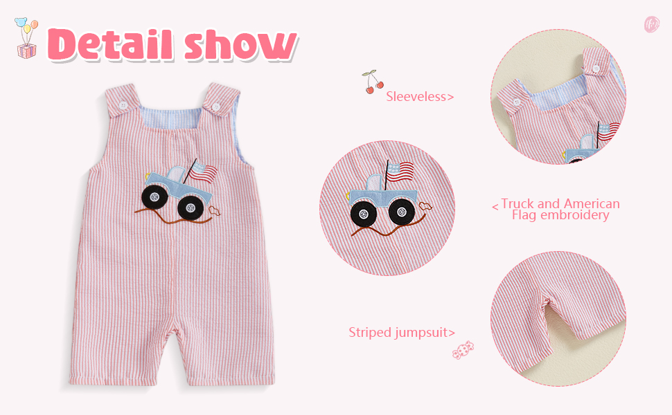 Newborn Baby Boy Girl Clothes Stripes Sleeveless Romper... 2