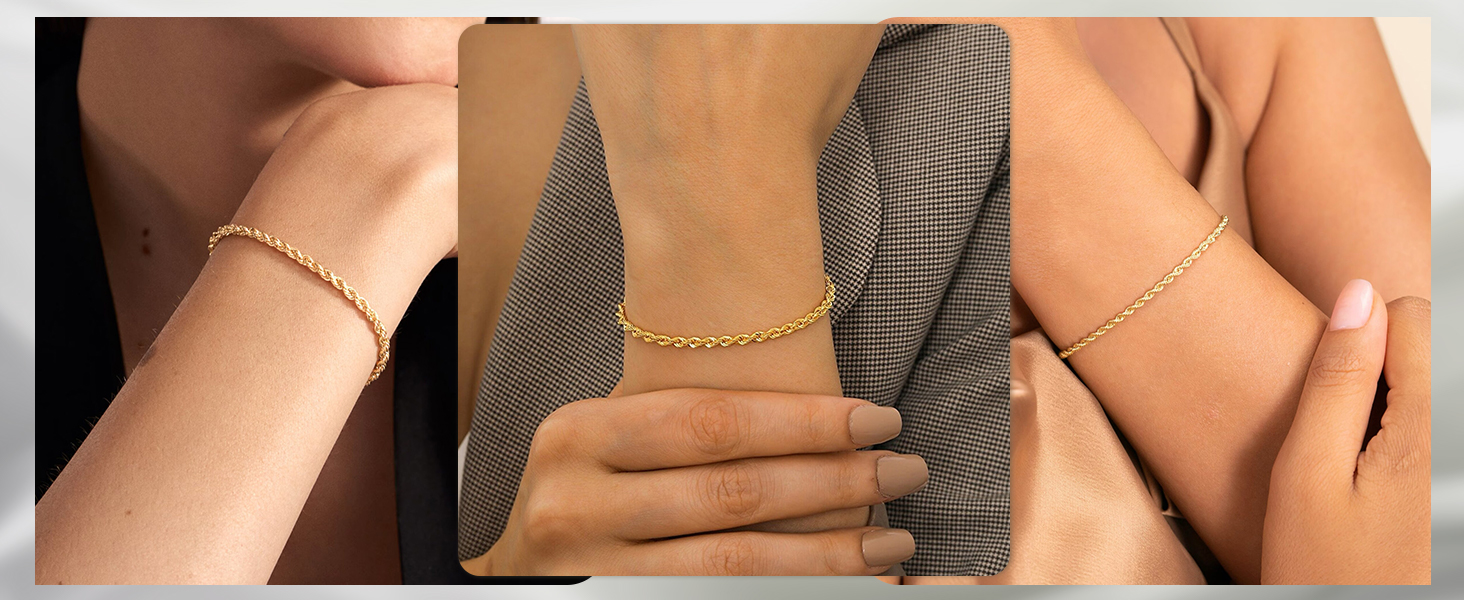 rope chain bracelet silver bracelet for men gold bracelet for men mens bracelet