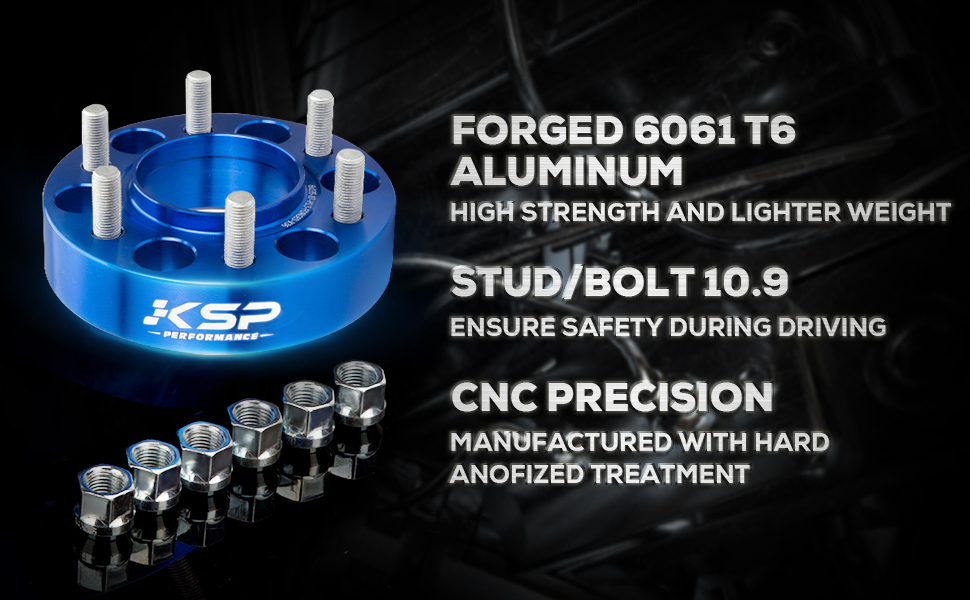 KSP 6X5.5 Wheel Spacers Fit for 4runner, 1.5 inches Hub