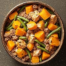 Sweet Potatoes with Zucchini and Dried Blueberries