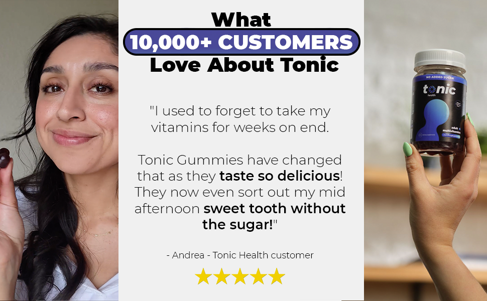 Tonic Health Gummies Supplements Adult Multivitamins
