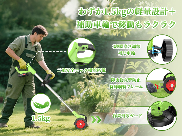 Amazon.co.jp: 草刈り機 充電式 650W純銅モーター搭載 最大出力