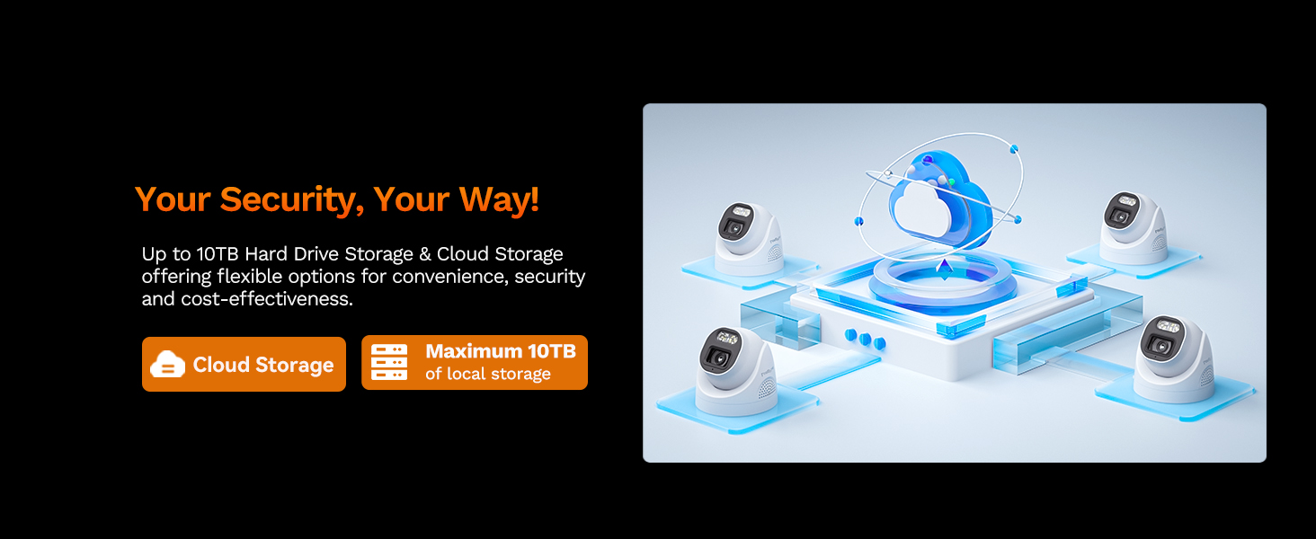 security camera system home house surveillance indoor wired outdoor 4k poe cctv dvr nvr