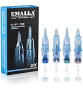 Emalla Tattoo Cartridge Needles - 20Pcs ELIOT Pro Tattoo Needles Round Liner 1003RLL Standard Tat...