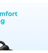 soundcore V20i by Anker Open-Ear Headphones, Adjustable Ear Hooks, Ultra-Comfort, Snug Fit, 16mm ...