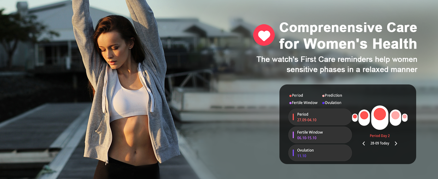 The Smartwatch&#39;s First Care reminders help women sensitive phases in a relaxed manner