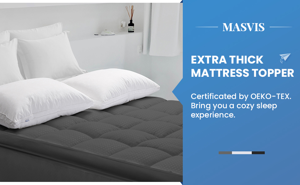 Queen Mattress Topper for Back Pain Extra Thick Mattress