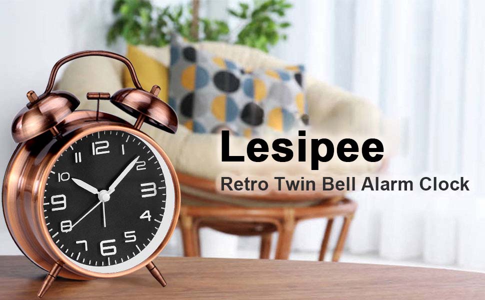 Lesipee retro alarm clock 