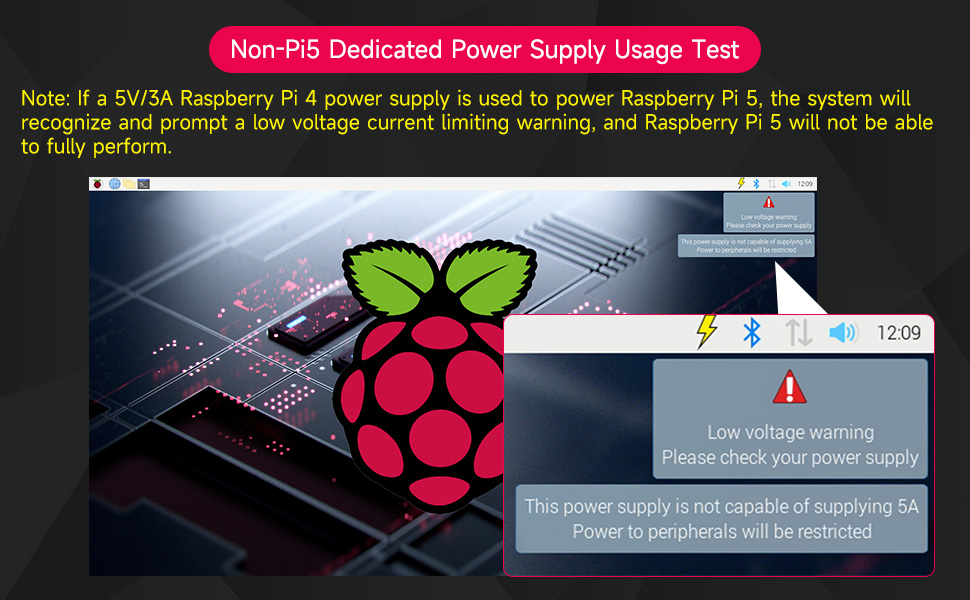 Amazon.com: Yahboom Raspberry Pi 5 Power Supply 27W USB-C US Plug PD ...