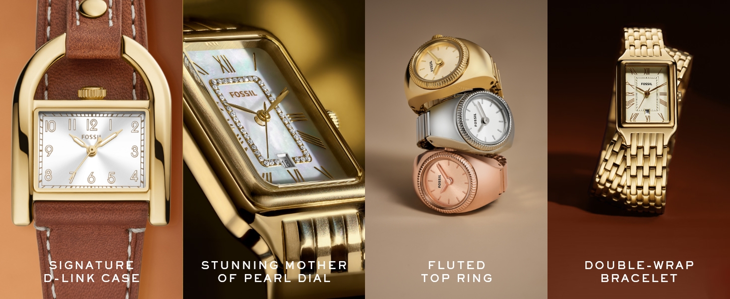 FOSSIL FB-01 Watch for Women, Quartz movement with Stainless steel or leather Strap 11 vc