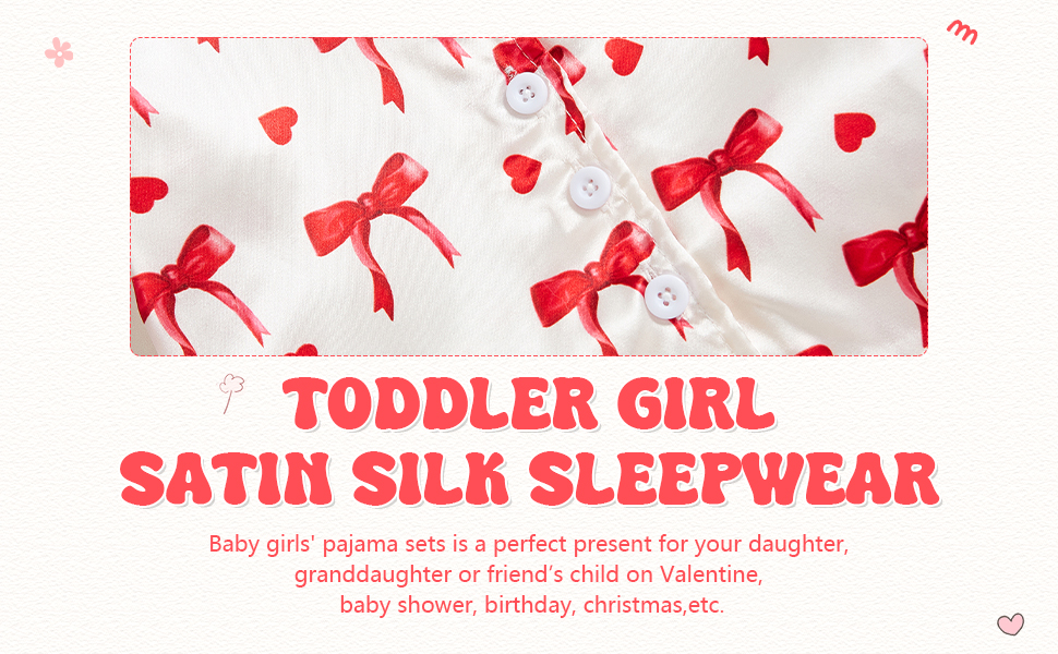 bow pjs,baby christmas pyjamas,satin christmas pajamas kids