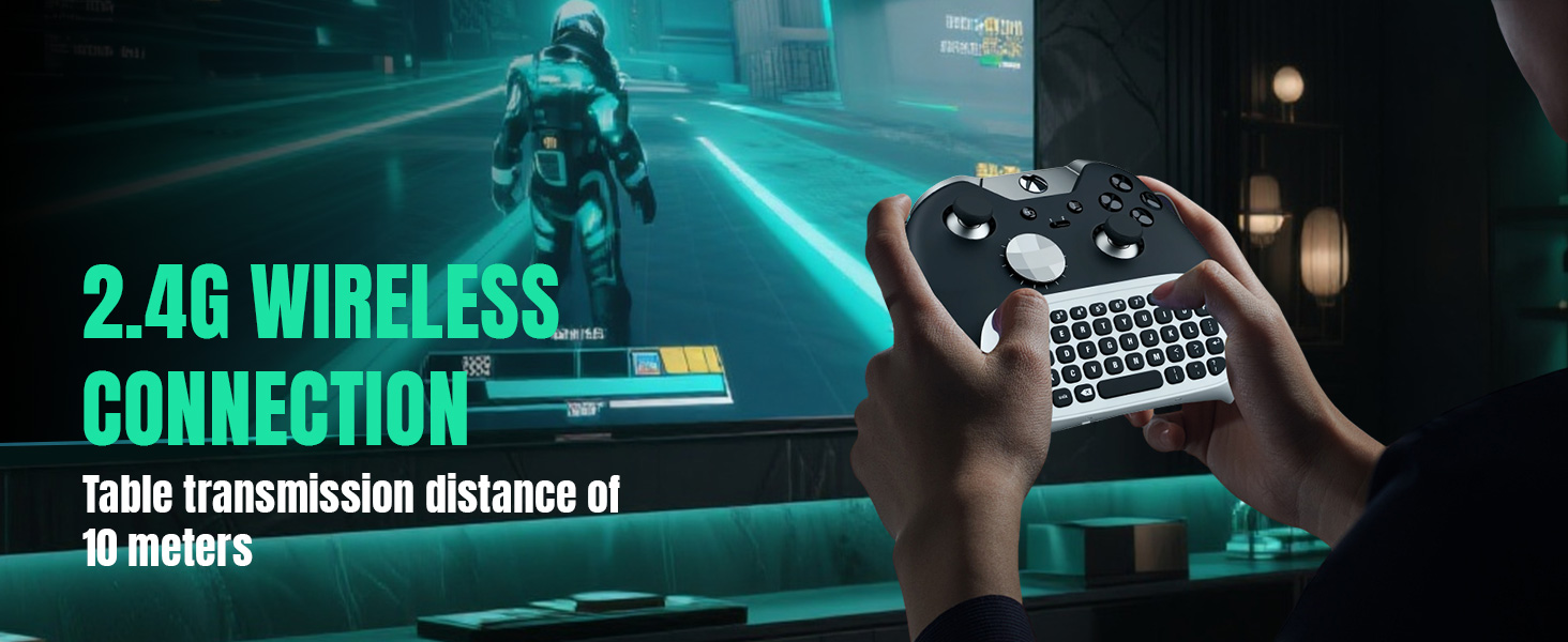 2.4G wireless connection: stable transmission distance of 10 meters