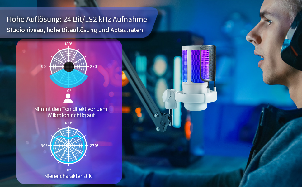 FerBuee USB gaming microphone Amazon.co.uk Musical Instruments & DJ