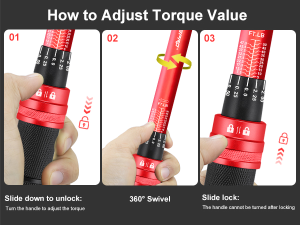 ATsafepro 3/8-Inch Drive Click Torque Wrench,Dual-Direction