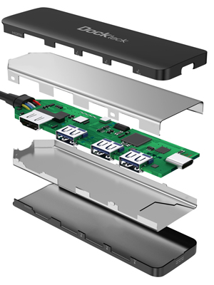 usb c hub multiport adapter macbook m1 2020 Thunderbolt 3 hub ipad air 4k 60hz usb-c adapter usbc