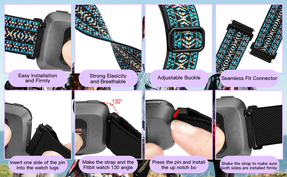 chinbersky 5 Pack Strap Compatible with Fitbit Versa 2 Straps/Fitbit