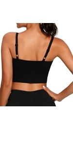 Adjustable Straps Crop Top