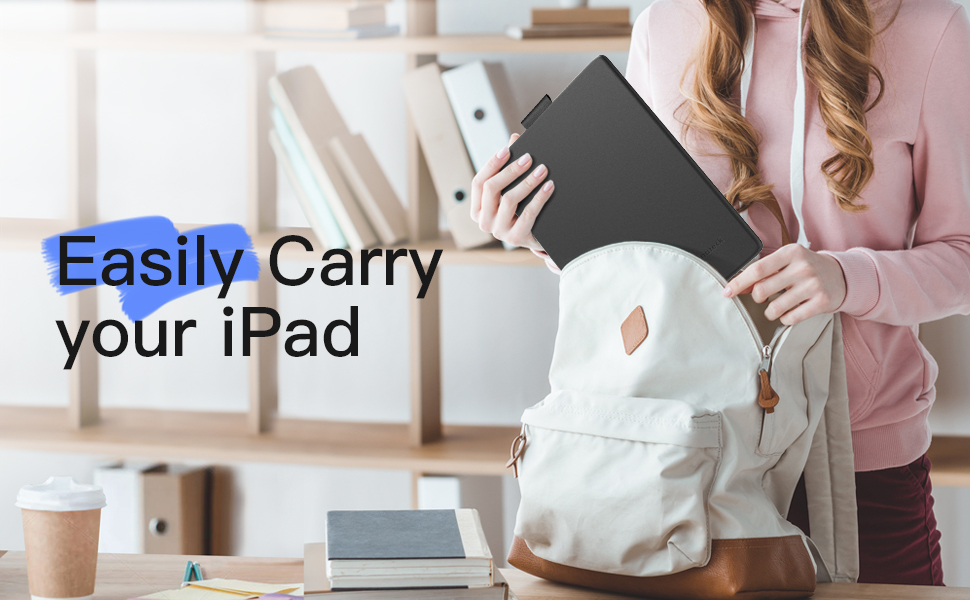 Inateck Keyboard Case for iPad 2021(9th Gen)/iPad 2020(8th Gen)/ iPad 2019(7th Gen) 10.2 Inch