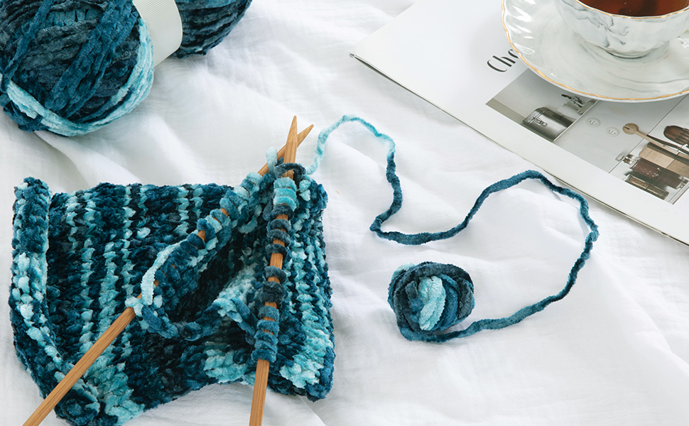 HOMBYS Soft Plush Baby Blanket Yarn for Knitting and Crocheting, Blue Tie Dye (8x91yds, 8x100g)
| HOMBYS Fluffy Velv 61f8debd B94f 4365 9cc7 982877c7b581. CR0,0,970,600 PT0 SX970 V1