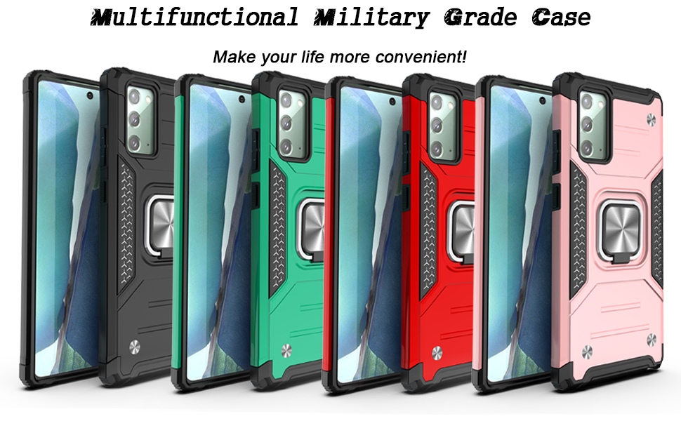 YmhxcY Compatible with Galaxy Note 20 Case Armor Grade Cases with