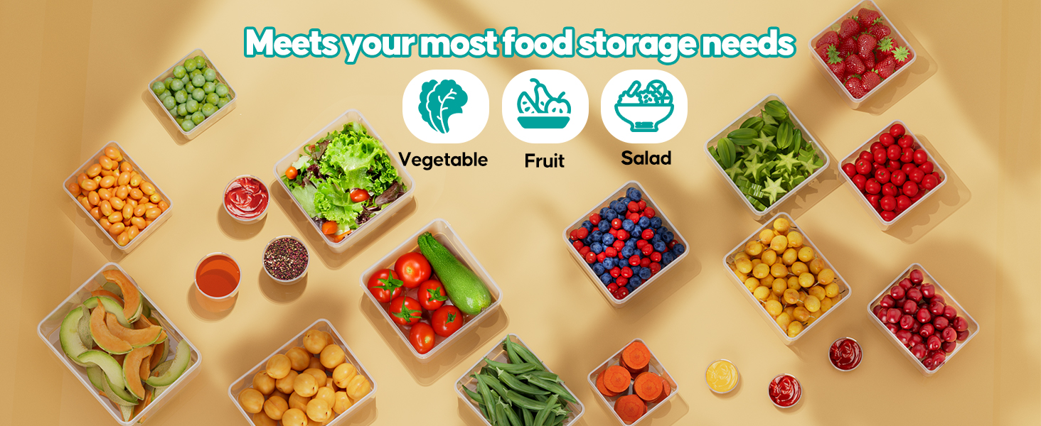Food Storage Containers with Lids Airtight
