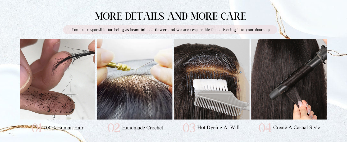 MEGALOOK 280 Density 6X5 Glueless Wigs Human Hair Pre Plucked Pre Cut+12A Real Pre