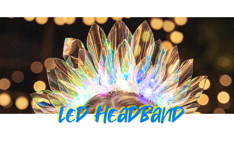 glowing headbands glow in the dark crown glow headbands for adults led headband party