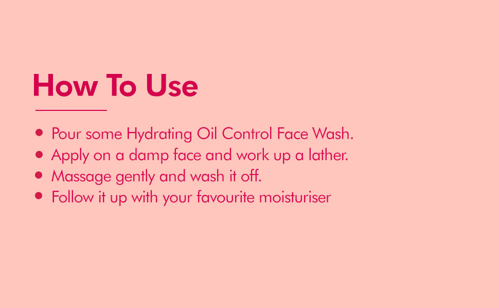 Hydrating Oil Control Face Wash