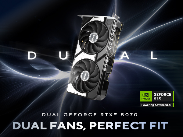 ASUS Dual RTX 5070 12GB GDDR7 OC 新品未使用 ASUS Dual GeForce RTX 5070 12GB GDDR7 OC Edition Gaming