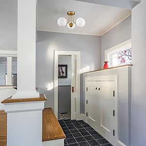 gold light fixture ceiling mount