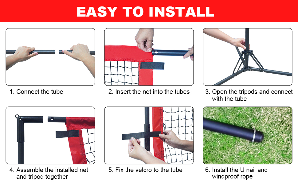 Amazon.com: VntB Baseball and Softball Practice Net, 7×7ft